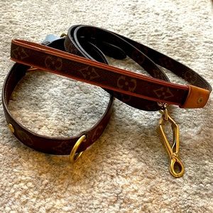 *Rare* Louis Vuitton dog collar and leash
